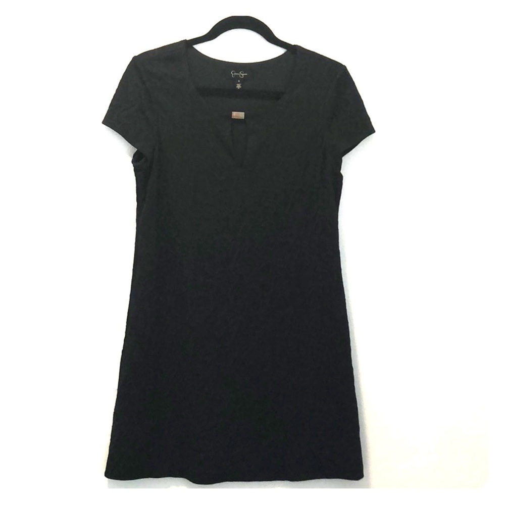 Jessica Simpson black printed dress